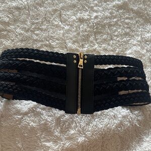 BCBGeneration Black Braided Belt